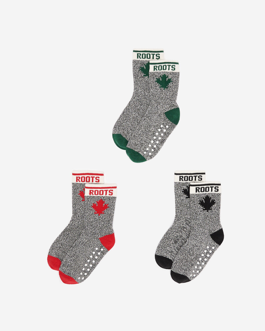 baby- und kleinkind-socken mit ahorn-motiv 3er-pack