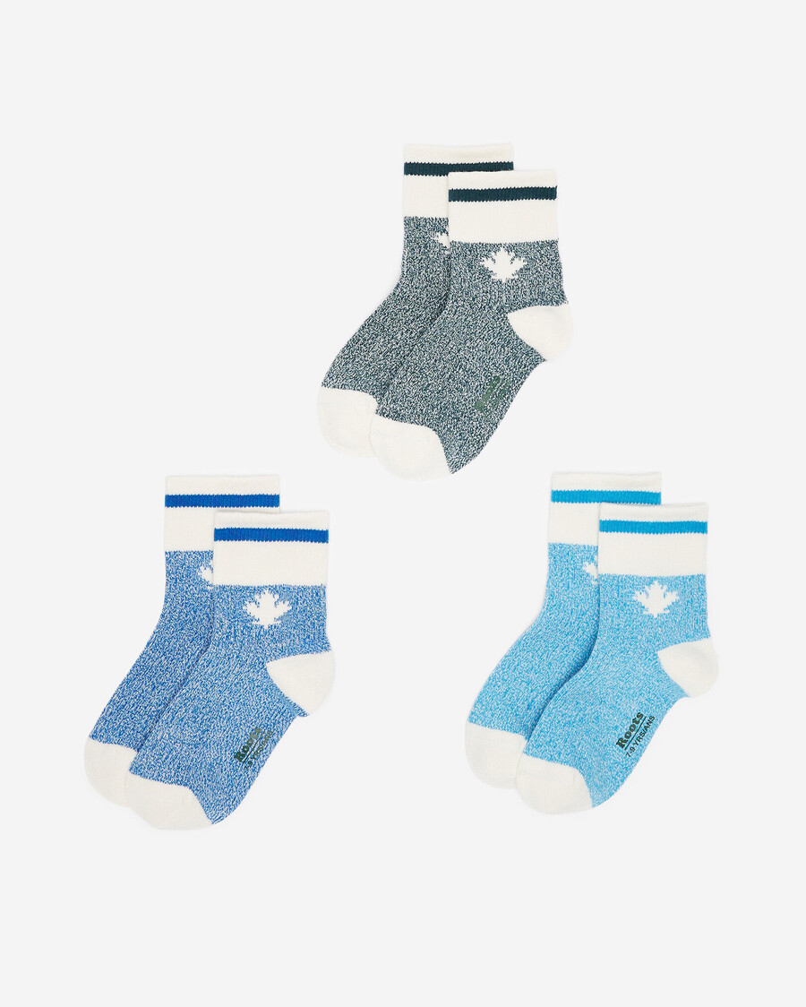 kinder-socken mit ahorn-motiv 3er-pack