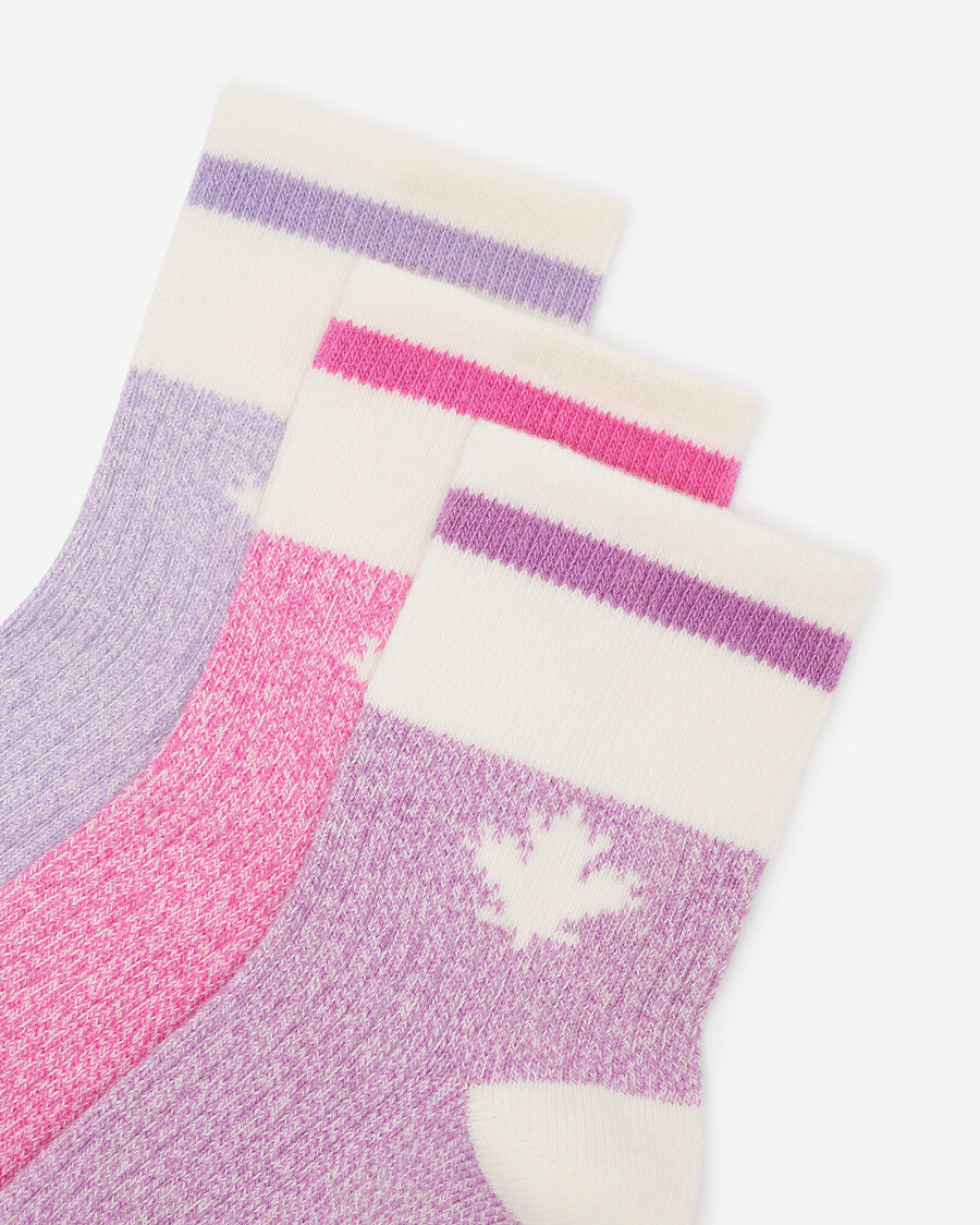 kinder-socken mit ahorn-motiv 3er-pack