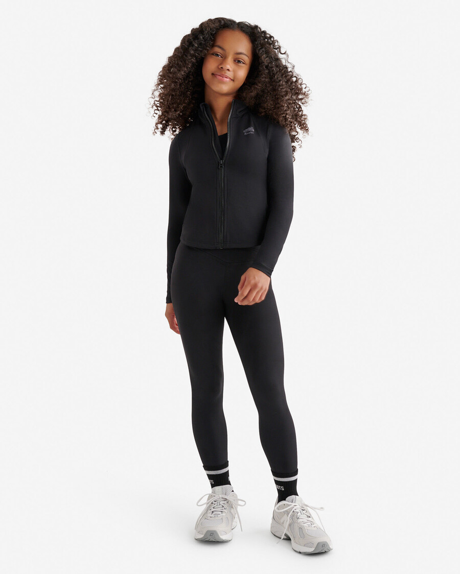 sportliche taillierte trainingsjacke für mädchen