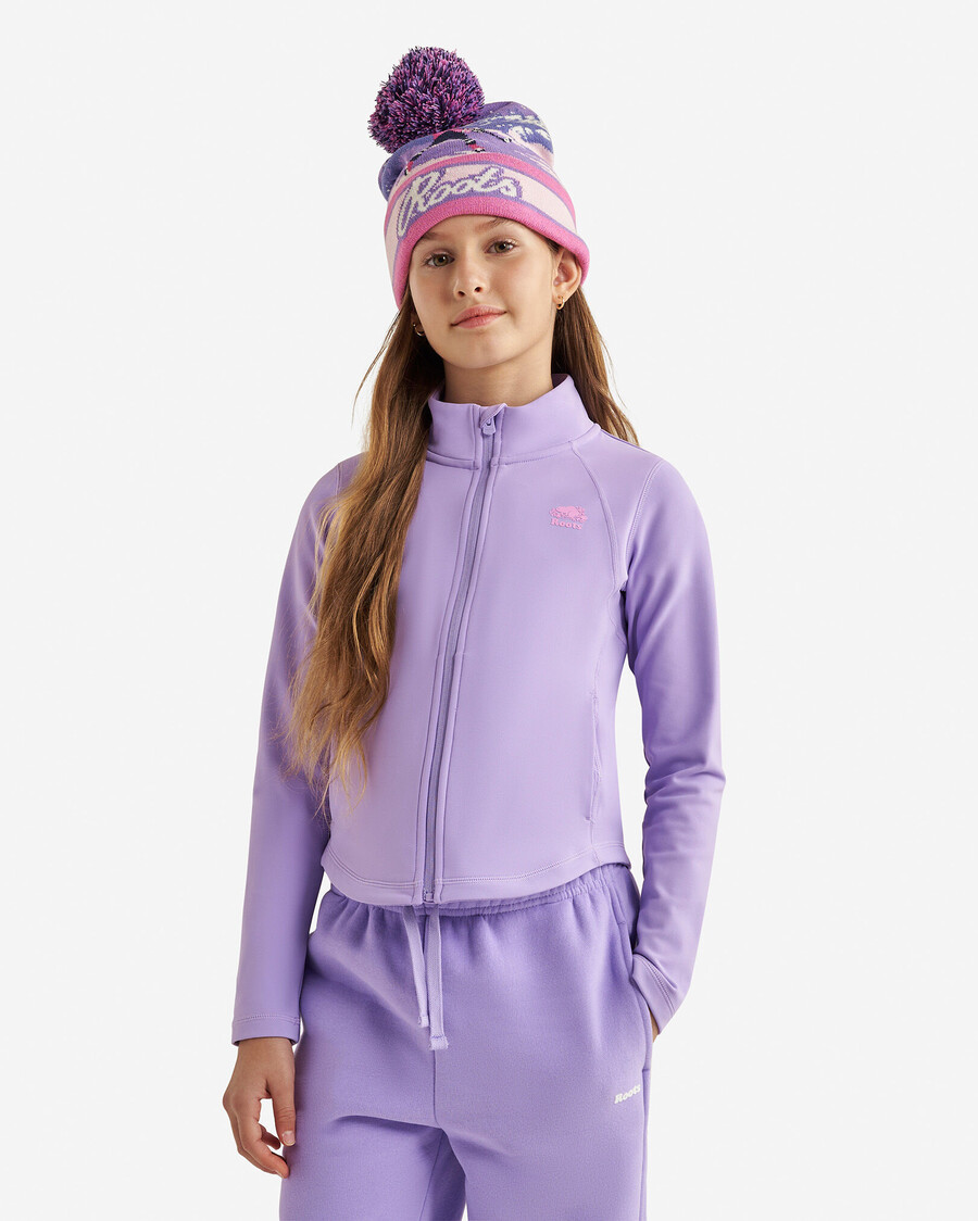 aktive warme trainingsjacke für mädchen