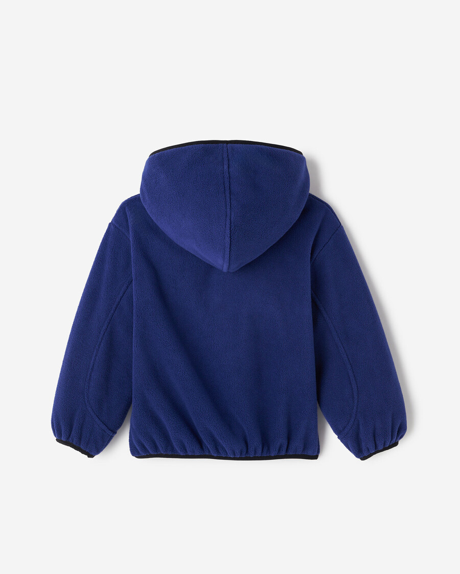 kleinkind-aktiv-mikrofleece-kapuzenjacke mit durchgehendem reißverschluss