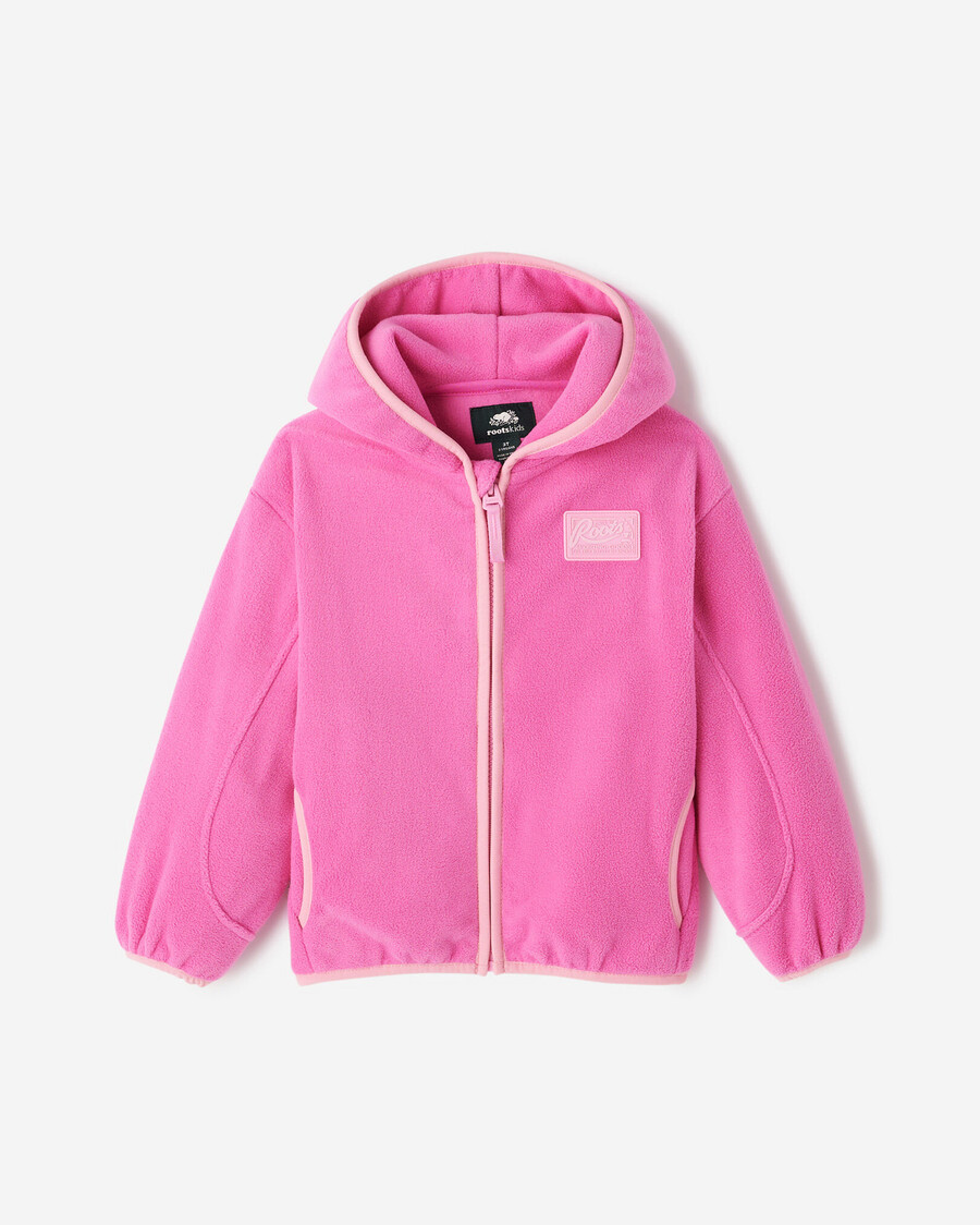 kleinkind-aktiv-mikrofleece-kapuzenjacke mit durchgehendem reißverschluss
