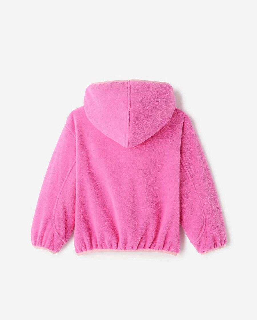 kleinkind-aktiv-mikrofleece-kapuzenjacke mit durchgehendem reißverschluss