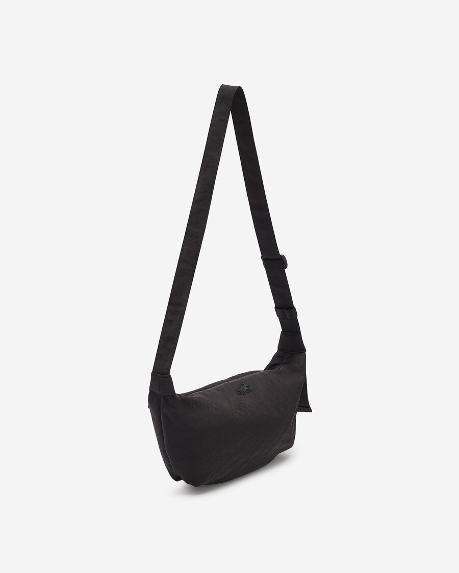 nylon-tasche mittelgroß halbmondförmig