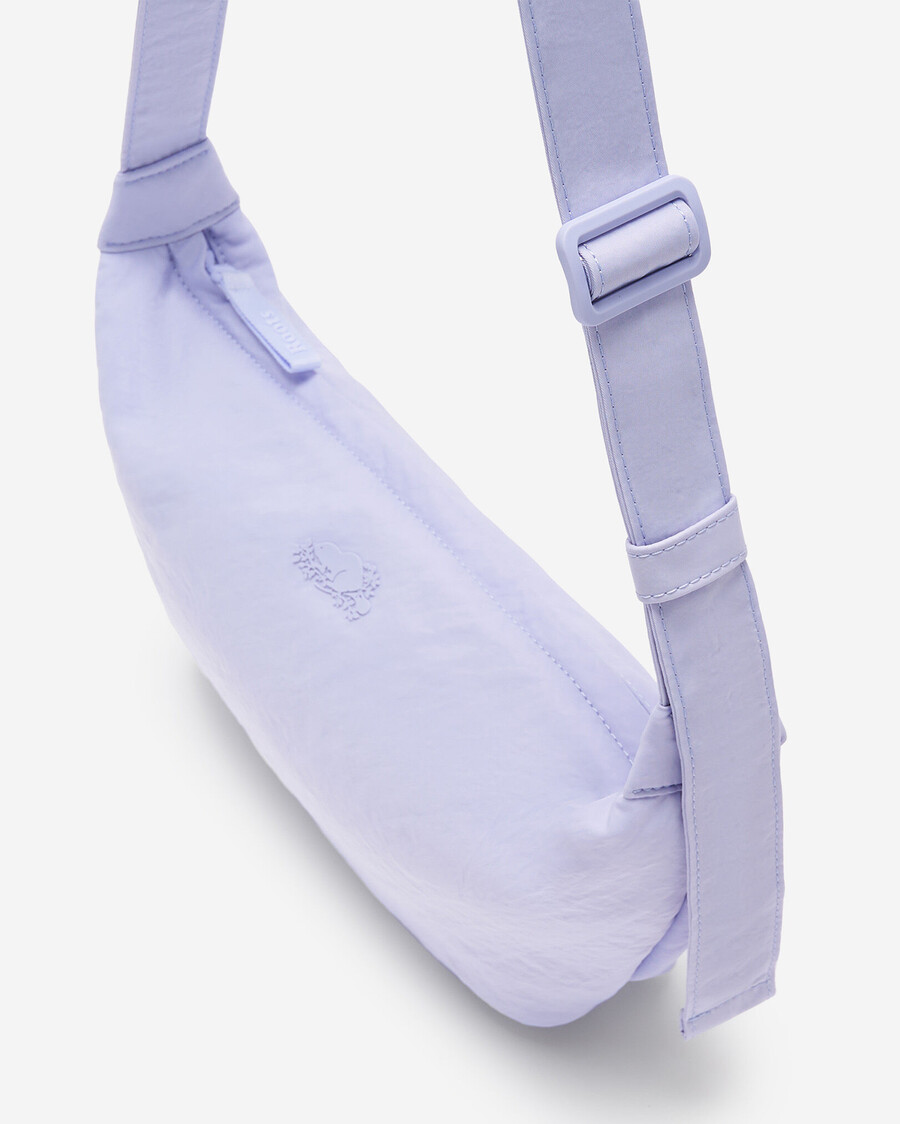 nylon-tasche mittelgroß halbmondförmig