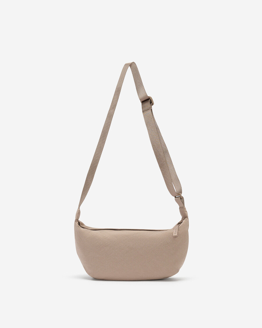 nylon-tasche mittelgroß halbmondförmig