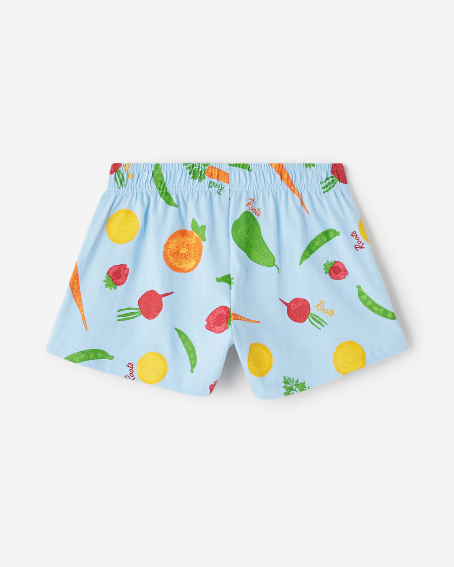 mädchen-shorts mit gartenmuster