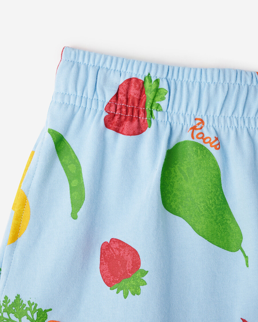 mädchen-shorts mit gartenmuster