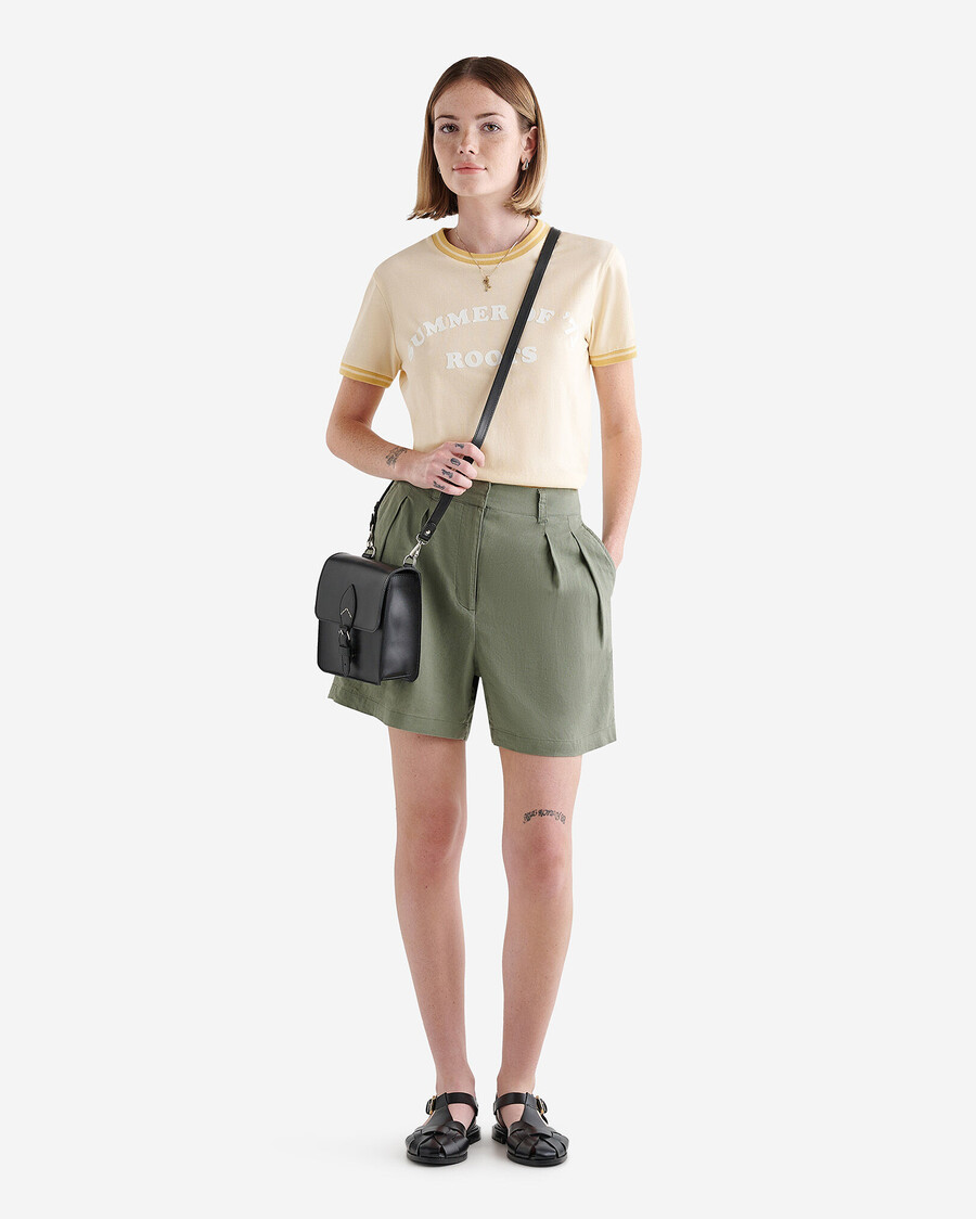 leinen-plissee-shorts 35 zoll