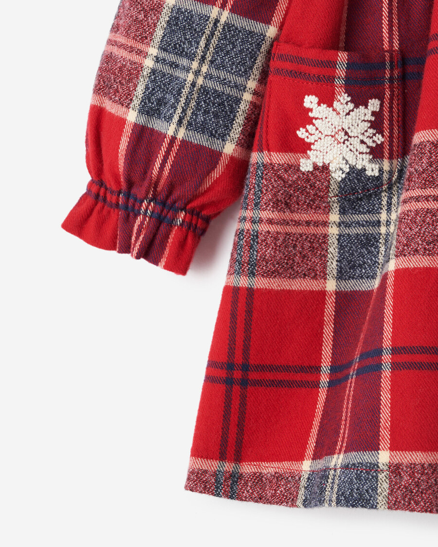 baby plaid tidings kleid