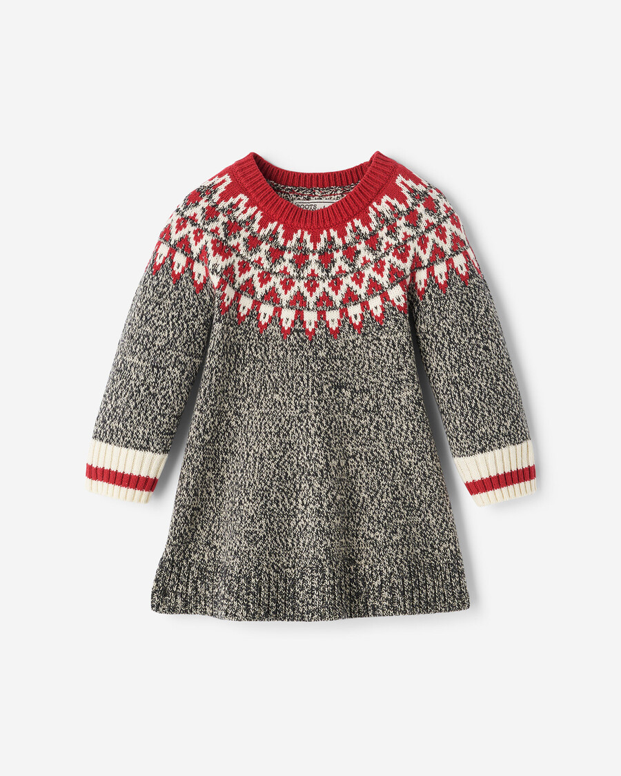 baby cabin fair isle strickkleid