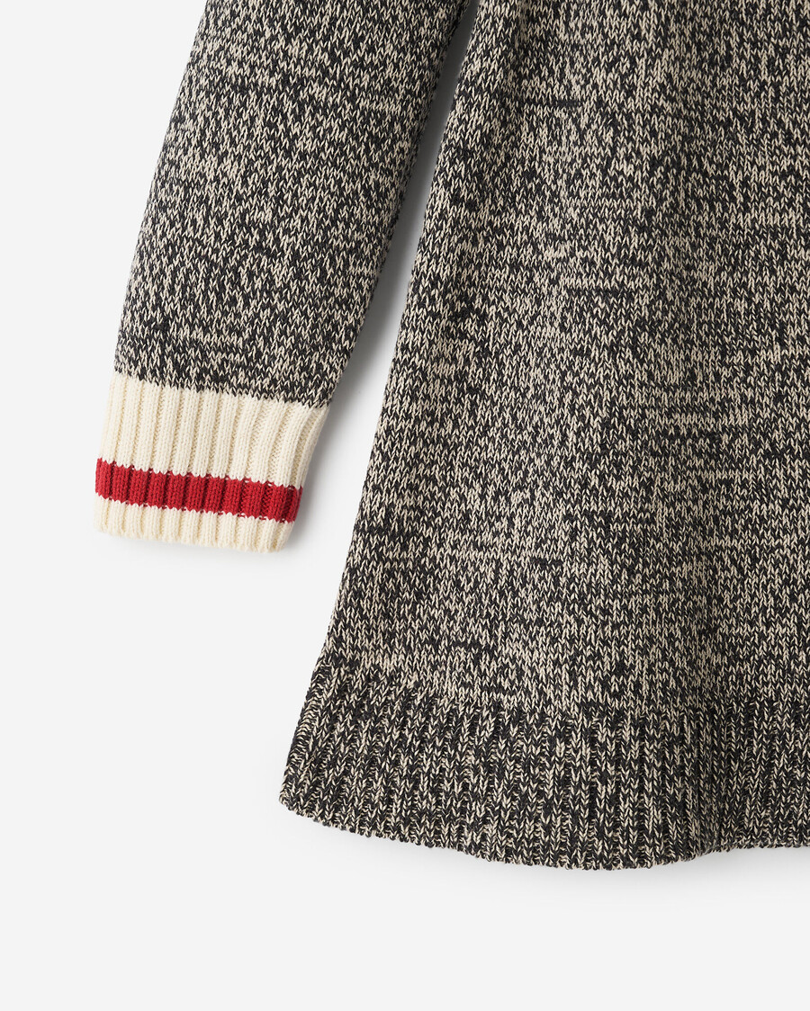 mädchen-hüttenkleid im fair-isle-stil