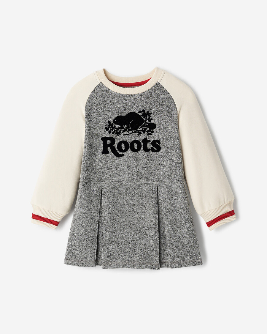 gemütliches hüttenkleid für kleinkinder mädchen