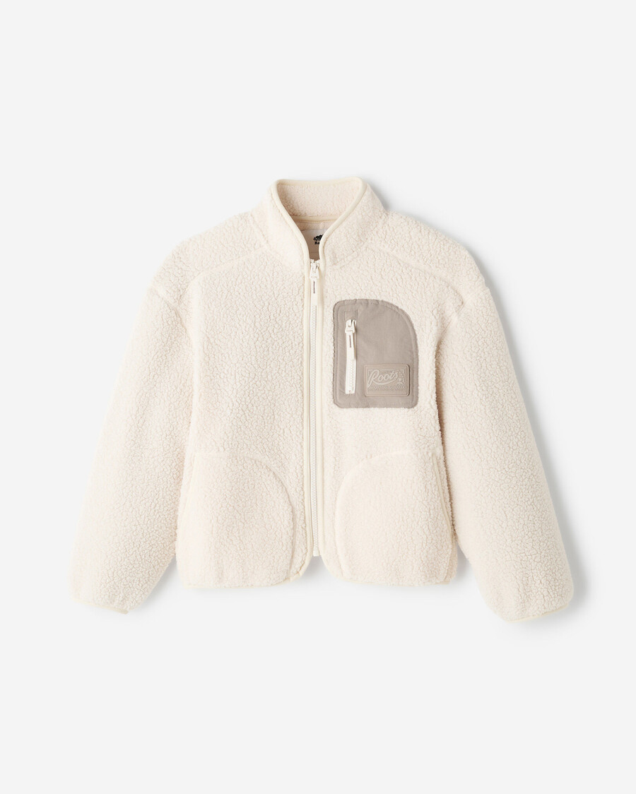 alta kinder-fleecejacke aus shearling