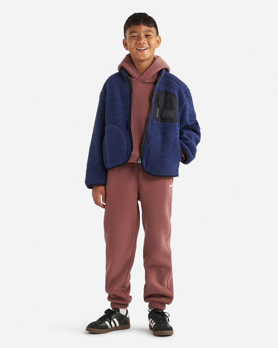alta kinder-fleecejacke aus shearling