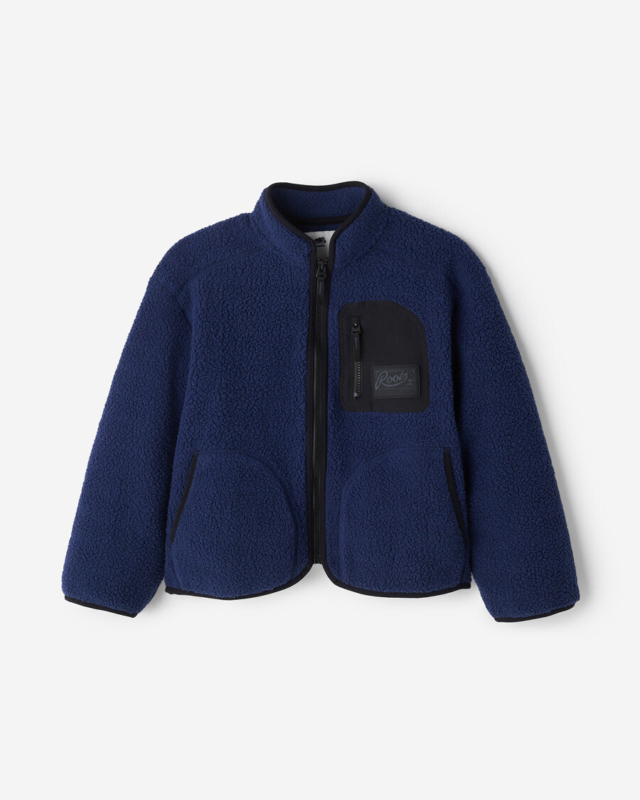 alta kinder-fleecejacke aus shearling