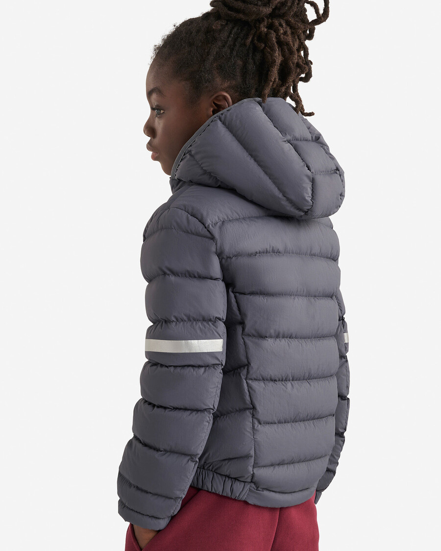 roots daunen-packbare jacke für kinder