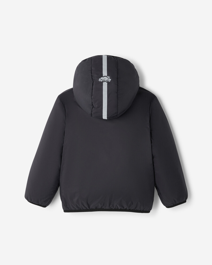 wendbare lammfell-fleecejacke für kleinkinder