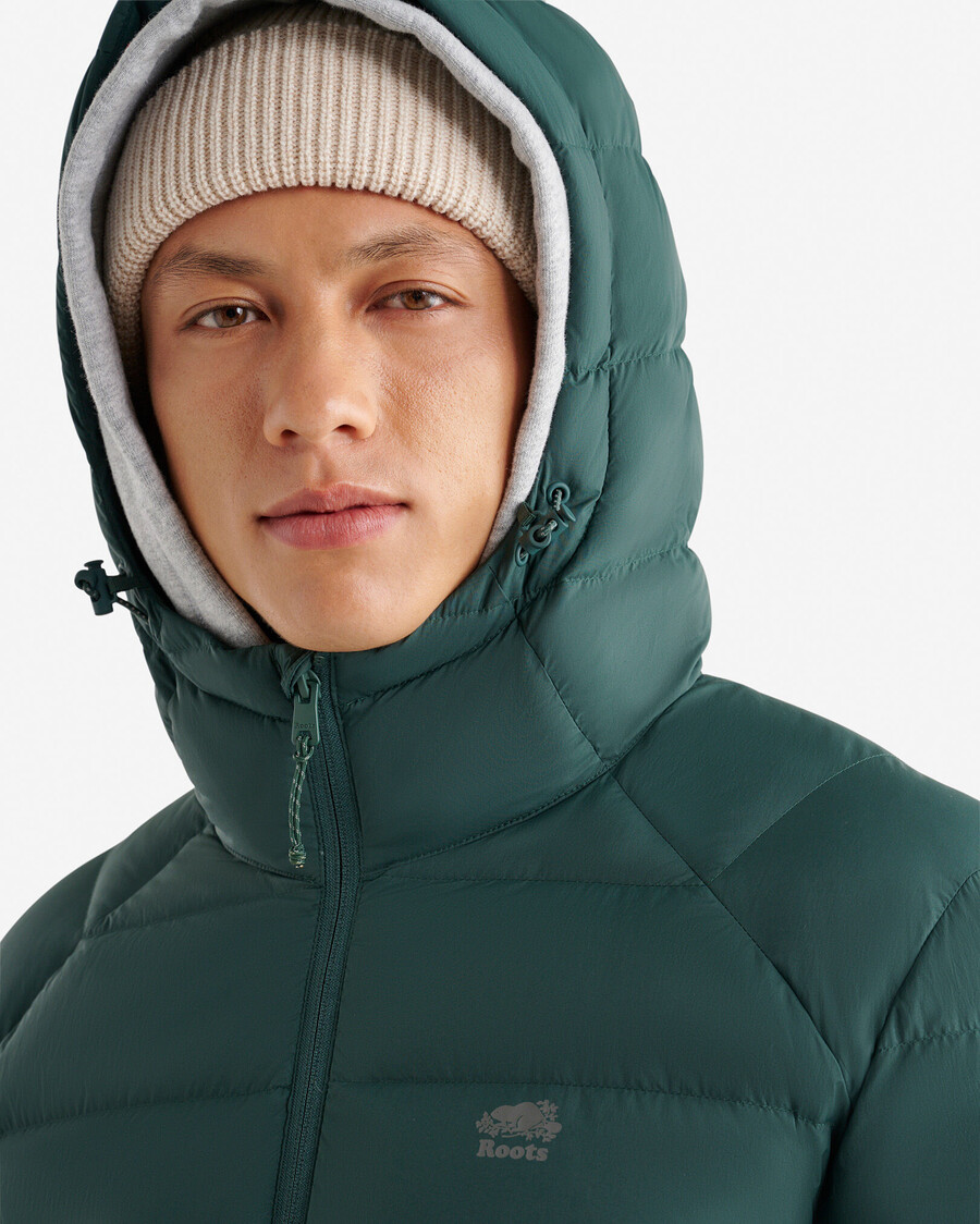 roots daunen-packbare jacke