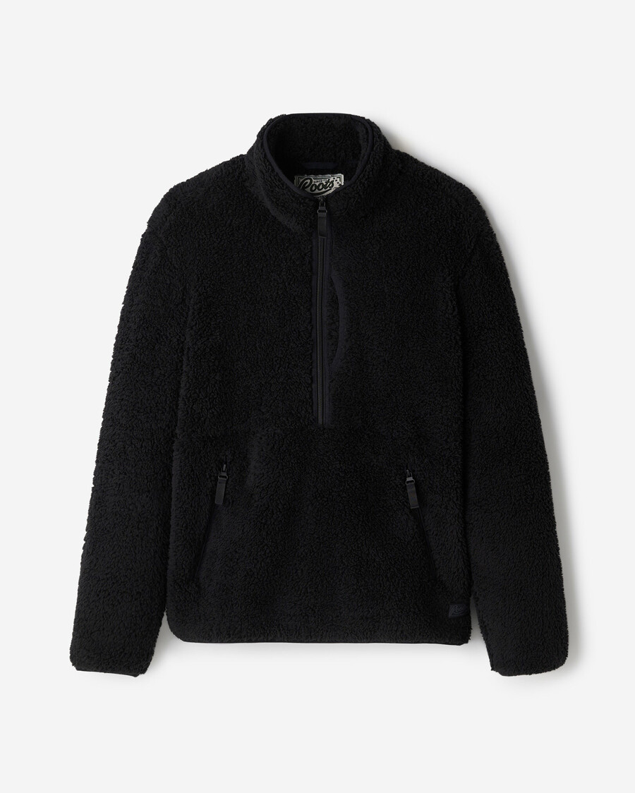 creekside shearling fleece half zip