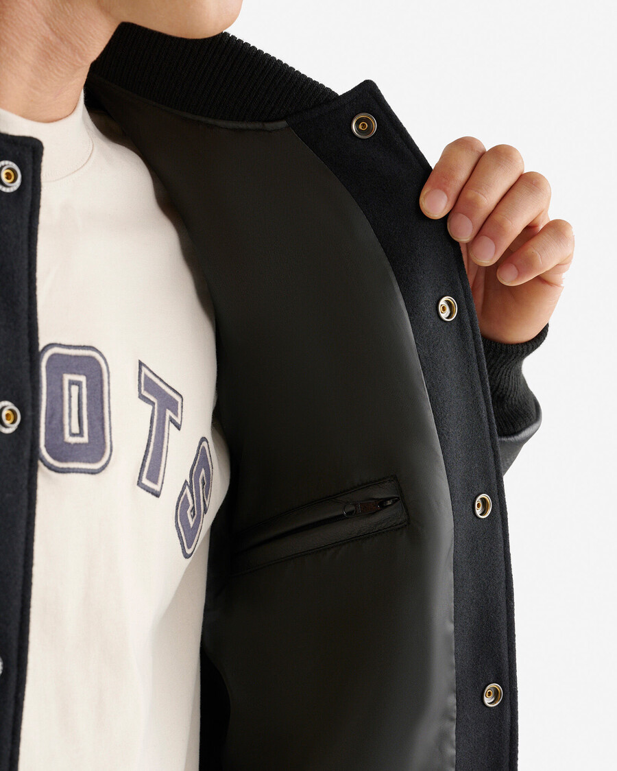 vintage-collegejacke für herren