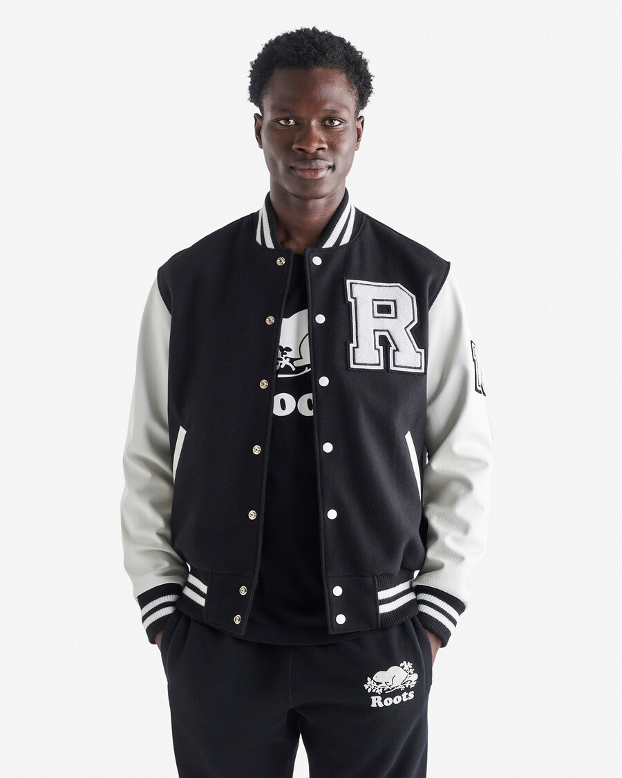 vintage-collegejacke für herren