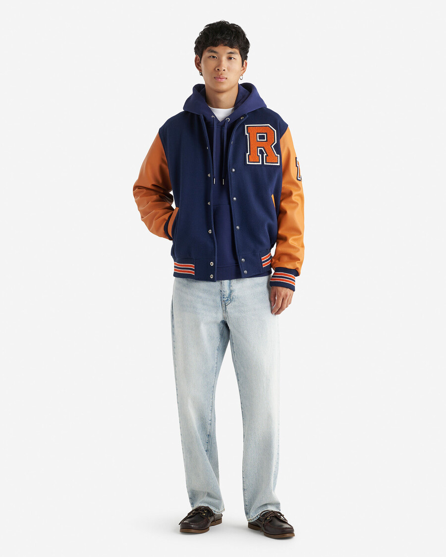 vintage-collegejacke für herren