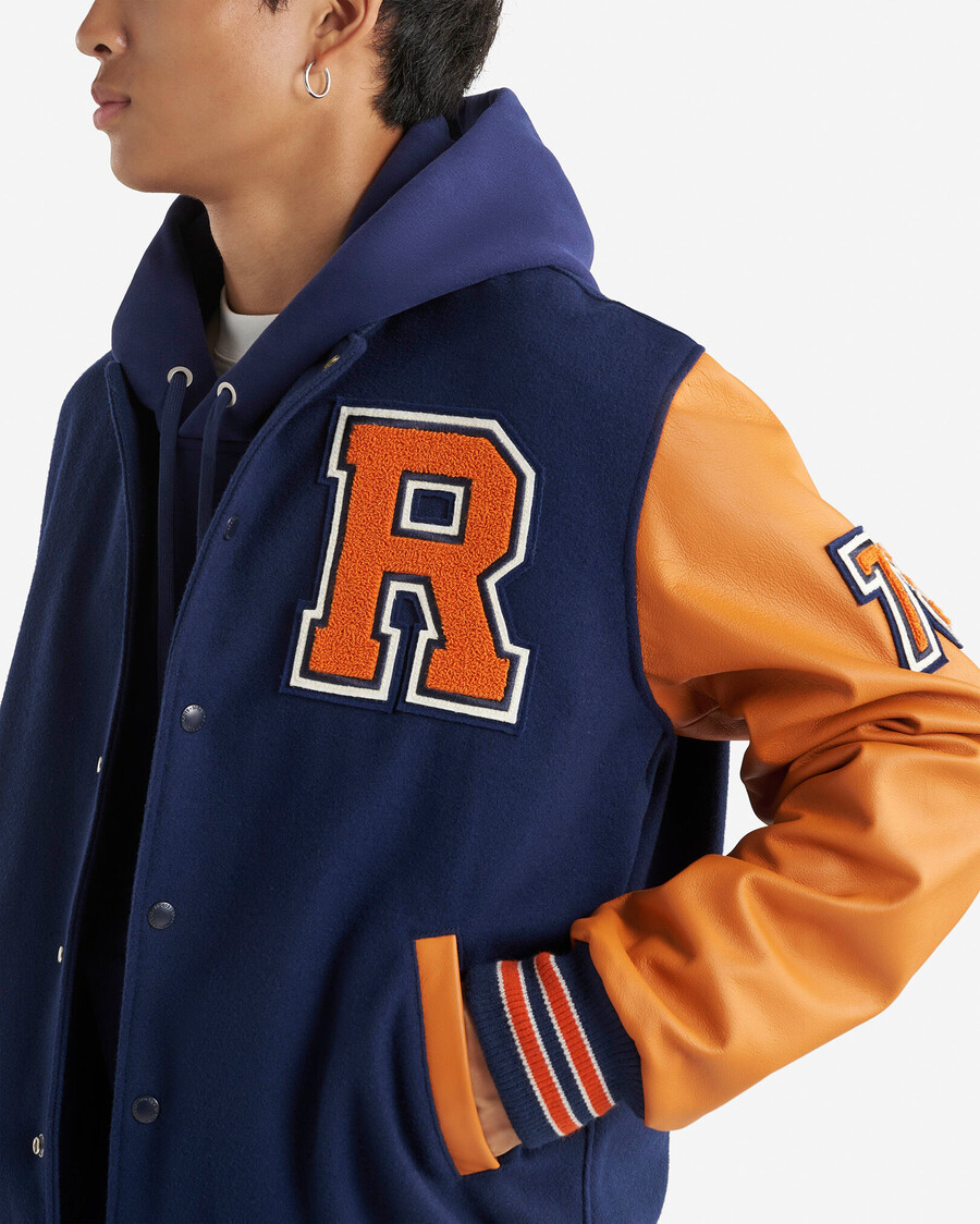 vintage-collegejacke für herren