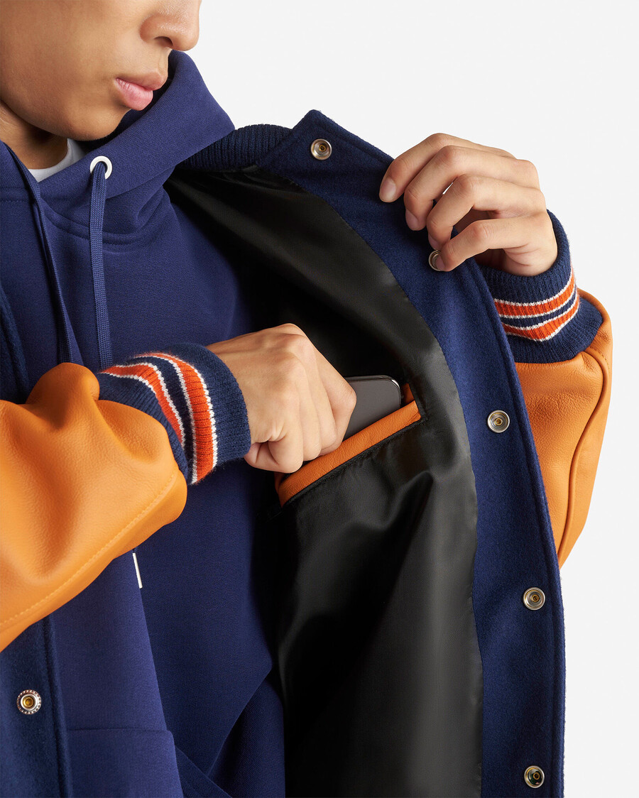 vintage-collegejacke für herren