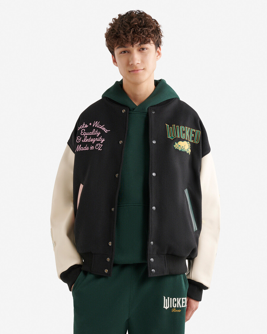 roots x wicked collegejacke
