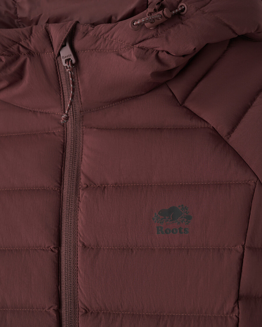 roots daunen-packbare jacke