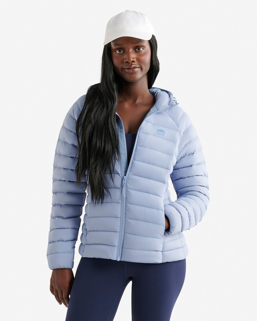 roots daunen-packbare jacke