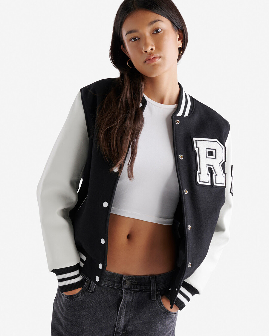 vintage-collegejacke für damen