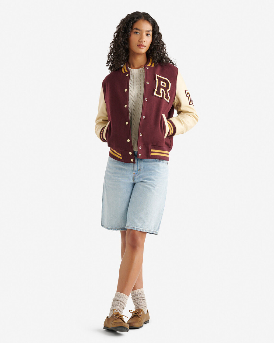 vintage-collegejacke für damen