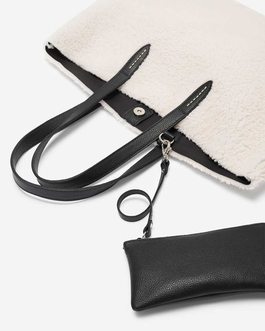 tragetasche aus shearling
