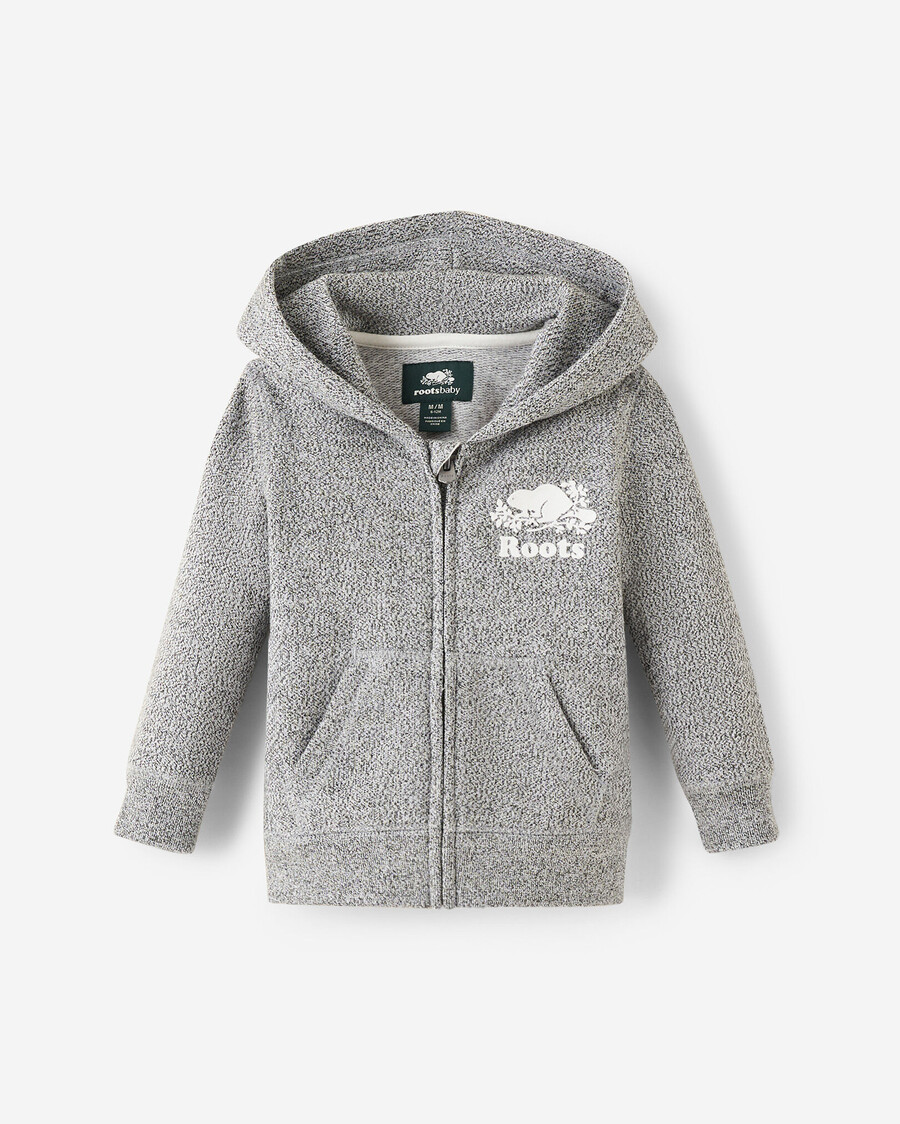 baby organic original kapuzenpullover mit durchgehendem reißverschluss