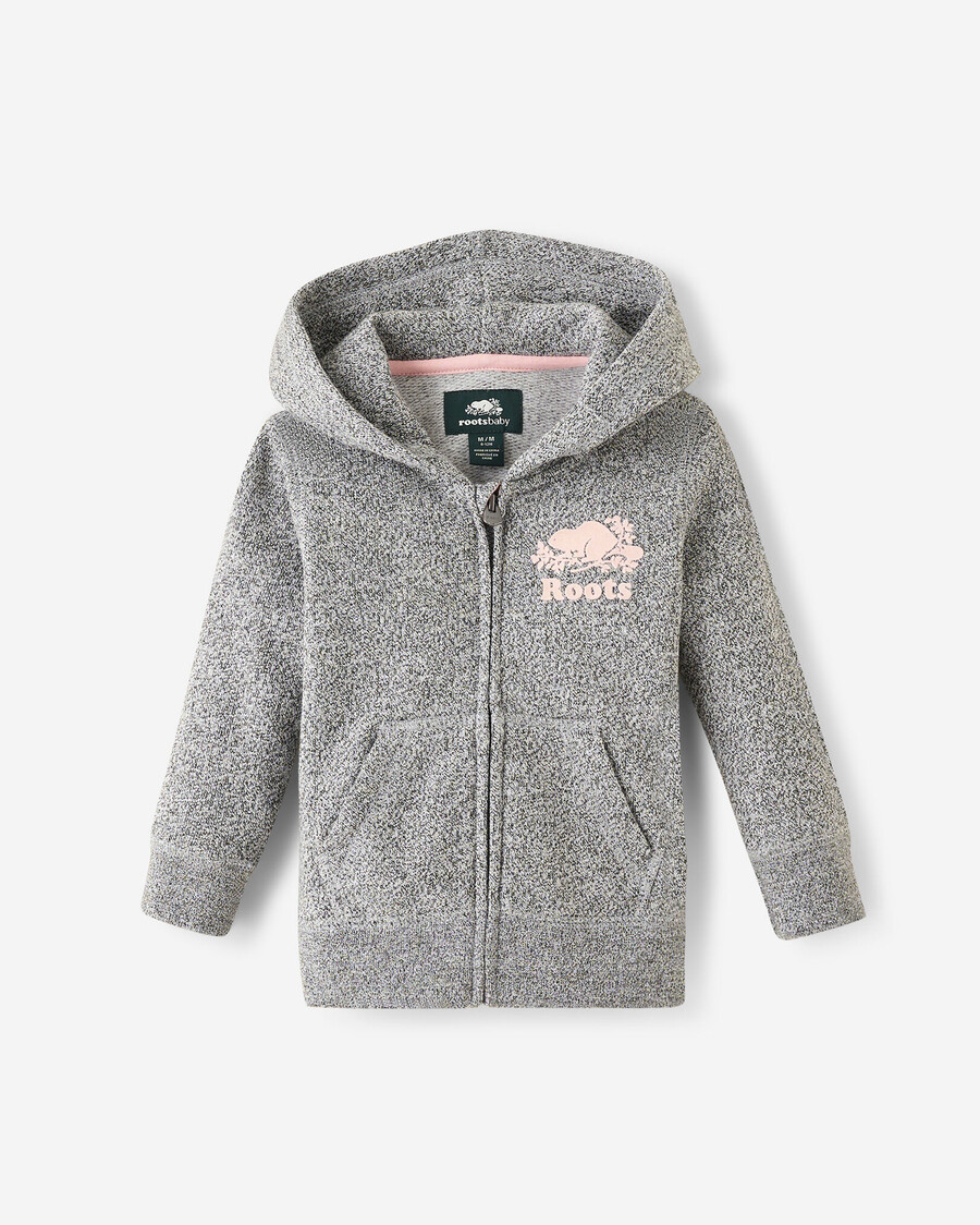 baby organic original kapuzenpullover mit durchgehendem reißverschluss