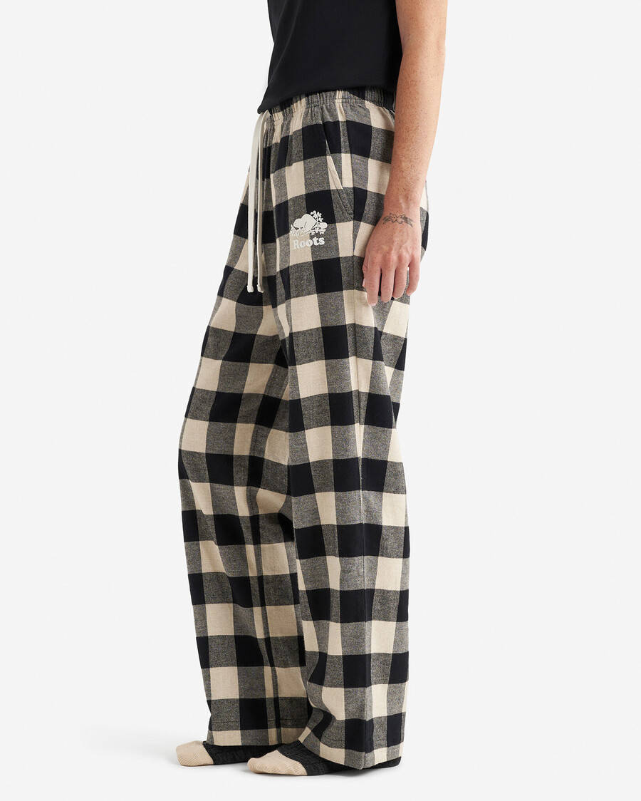 damen-pyjamahose mit karomuster