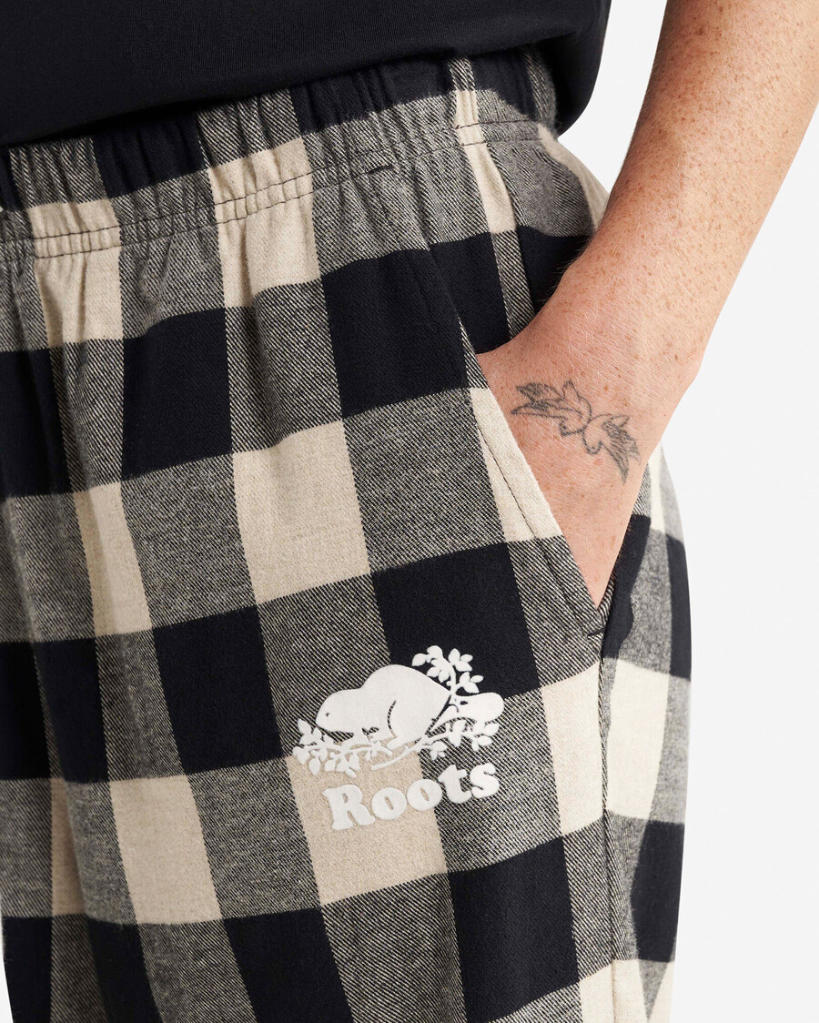 damen-pyjamahose mit karomuster
