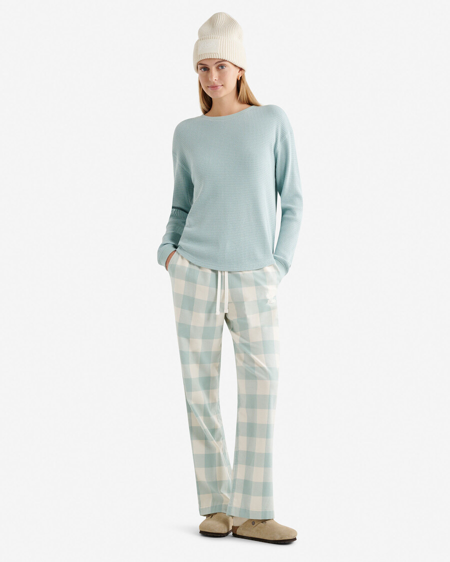 damen-pyjamahose mit karomuster