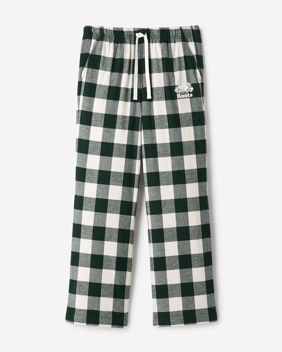 damen-pyjamahose mit karomuster