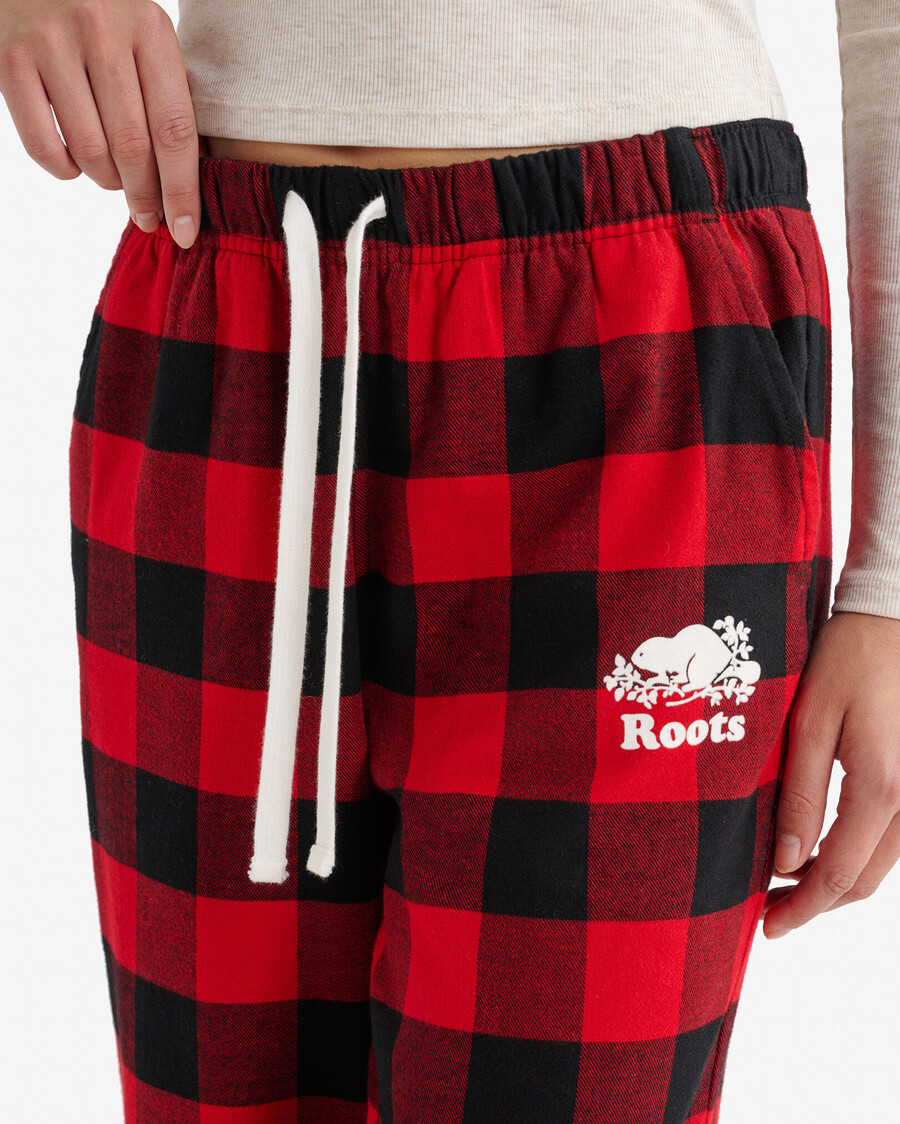 damen-pyjamahose mit karomuster