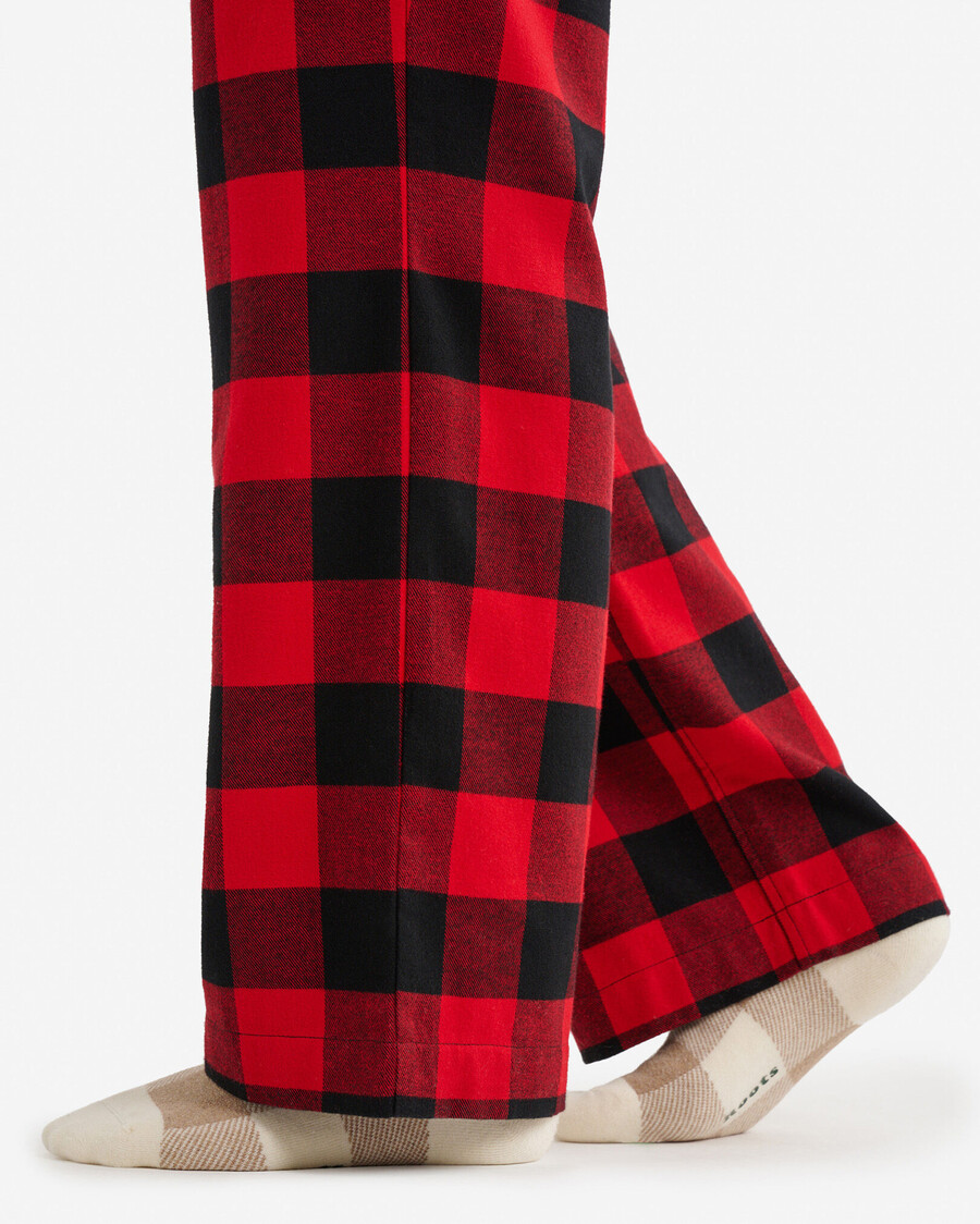 damen-pyjamahose mit karomuster