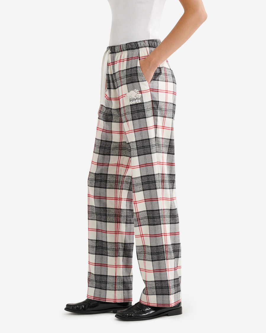 damen-pyjamahose mit karomuster
