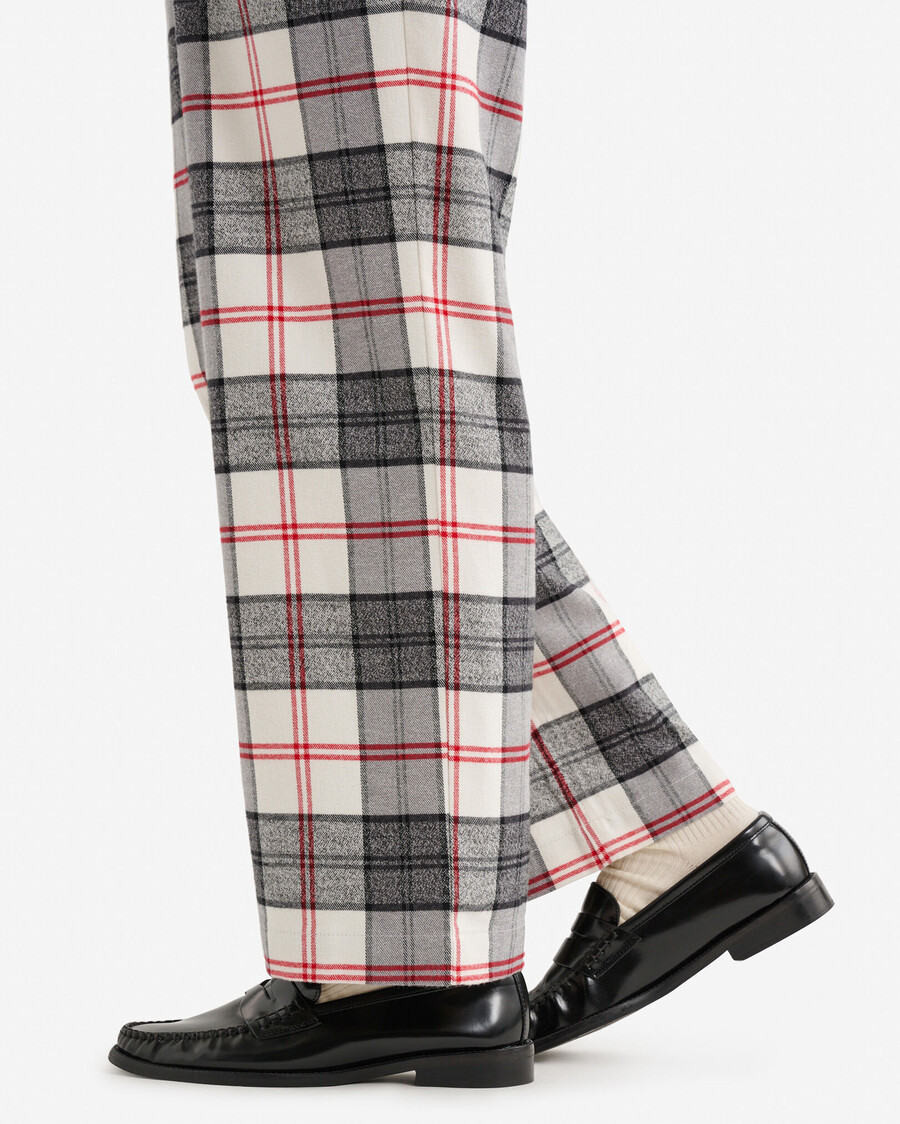 damen-pyjamahose mit karomuster