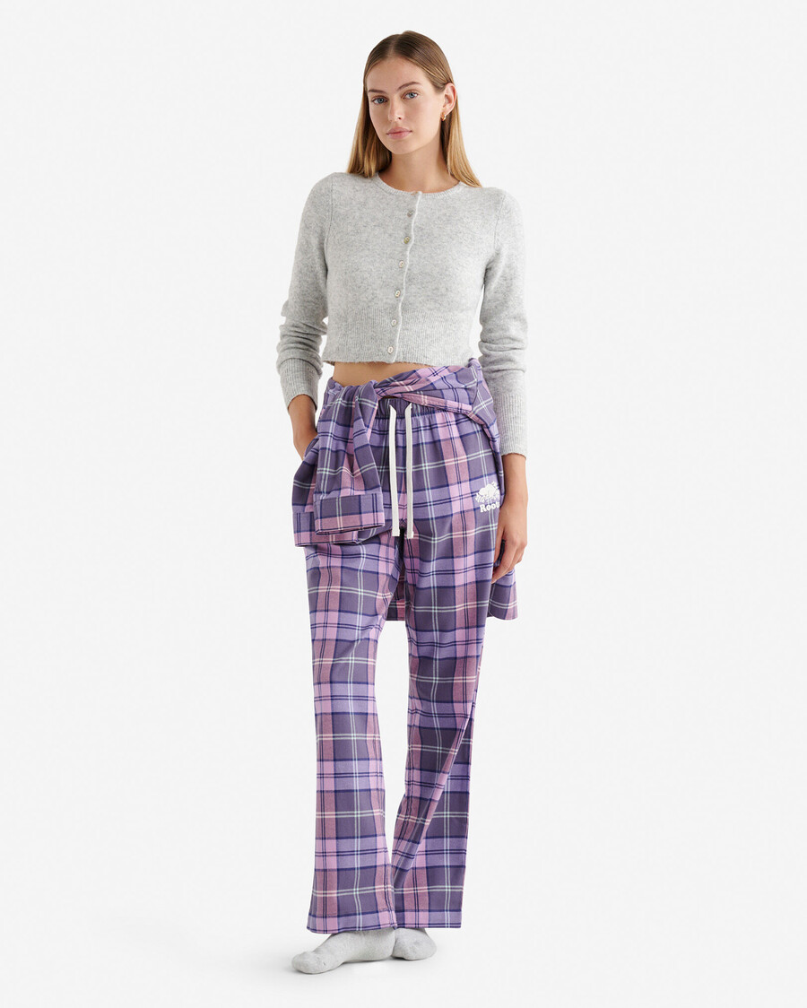 damen-pyjamahose mit karomuster