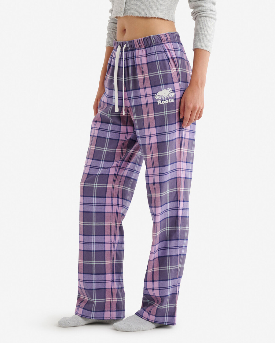 damen-pyjamahose mit karomuster