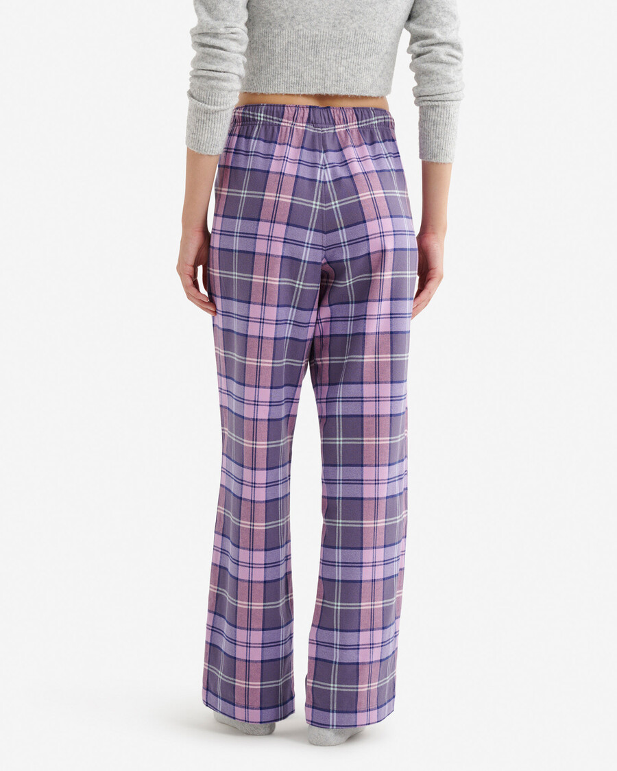 damen-pyjamahose mit karomuster