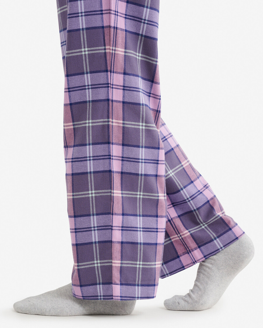 damen-pyjamahose mit karomuster